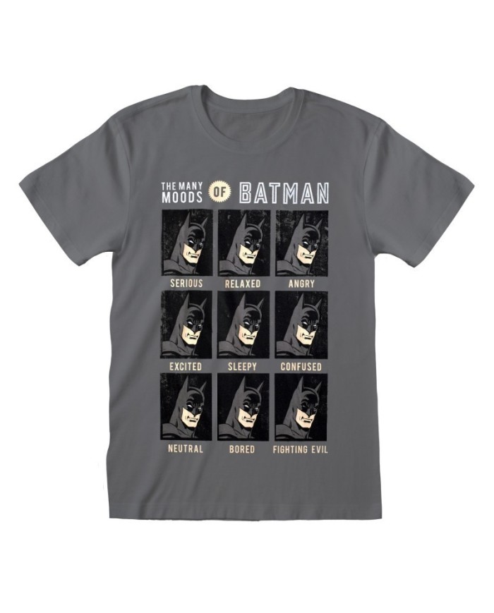 Camiseta DC Batman – Emotions Of Batman - Talla Adulto TALLA CAMISETA L