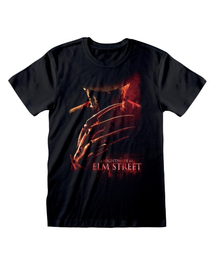 Camiseta Nightmare On Elm St, A - Poster - Talla Adulto TALLA CAMISETA L