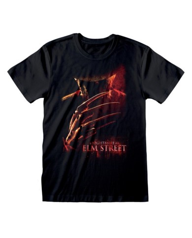 Camiseta Nightmare On Elm St, A - Poster - Talla Adulto TALLA CAMISETA XL