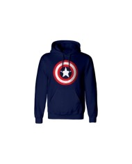 Sudadera Marvel Comics Captain America - Shield Distressed - Talla Adulto TALLA CAMISETA M