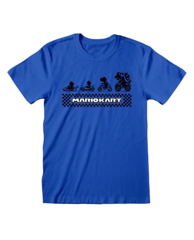 Camiseta Nintendo Super Mario Kart - Silhouette - Unisex - Talla Adulto TALLA CAMISETA L