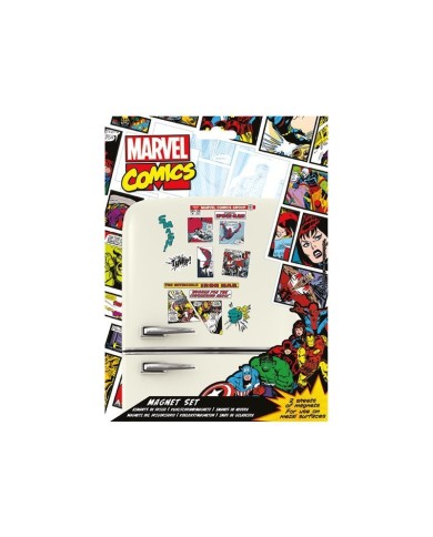 Marvel Set Imanes - Retro