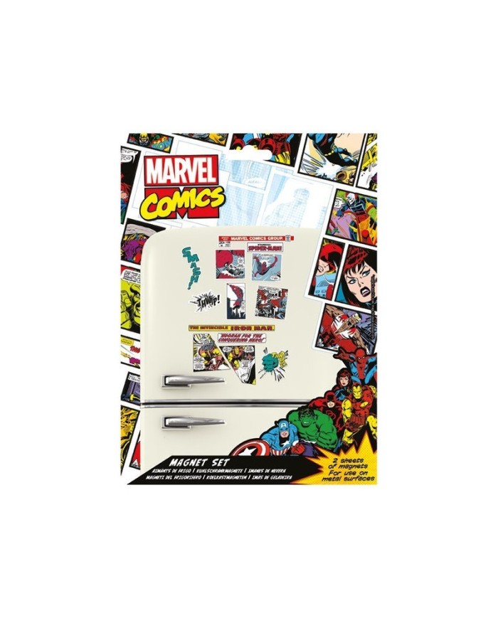 Marvel Set Imanes - Retro