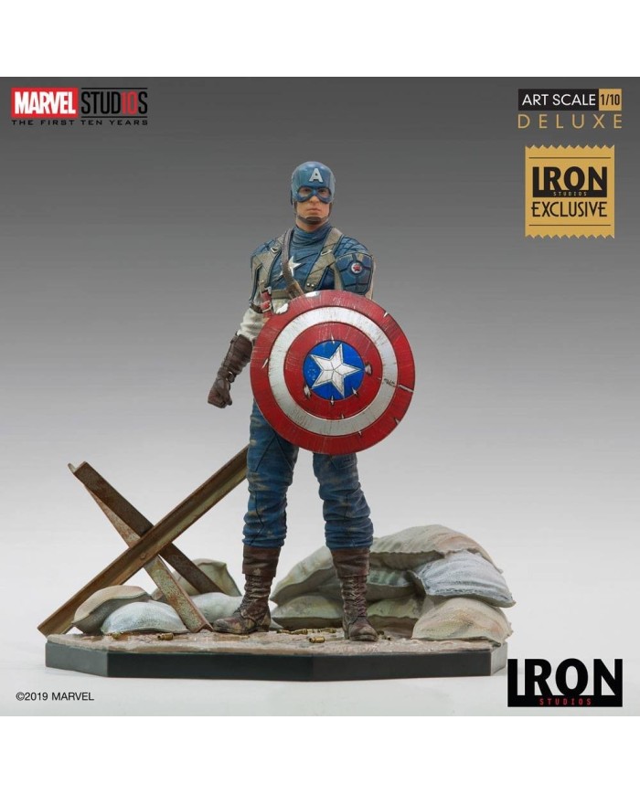 Captain America First Avenger MCU 10 Years Event EX Marvel Comics Estatua 1/10 BDS Art Scale