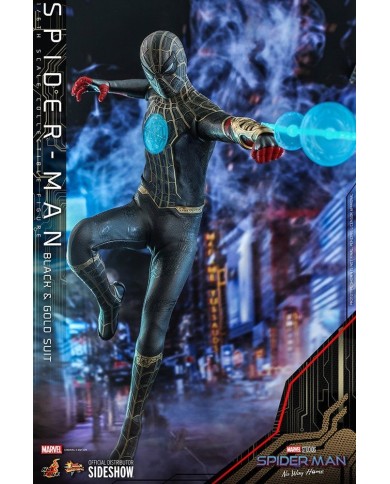 Spider-Man (Black & Gold Suit) - Spider-Man: Sin camino a casa Figura Movie Masterpiece 1/6