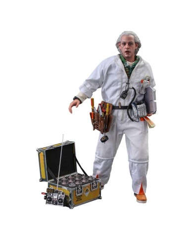 Doc Brown (Deluxe Version) Regreso al futuro Figura Movie Masterpiece 1/6