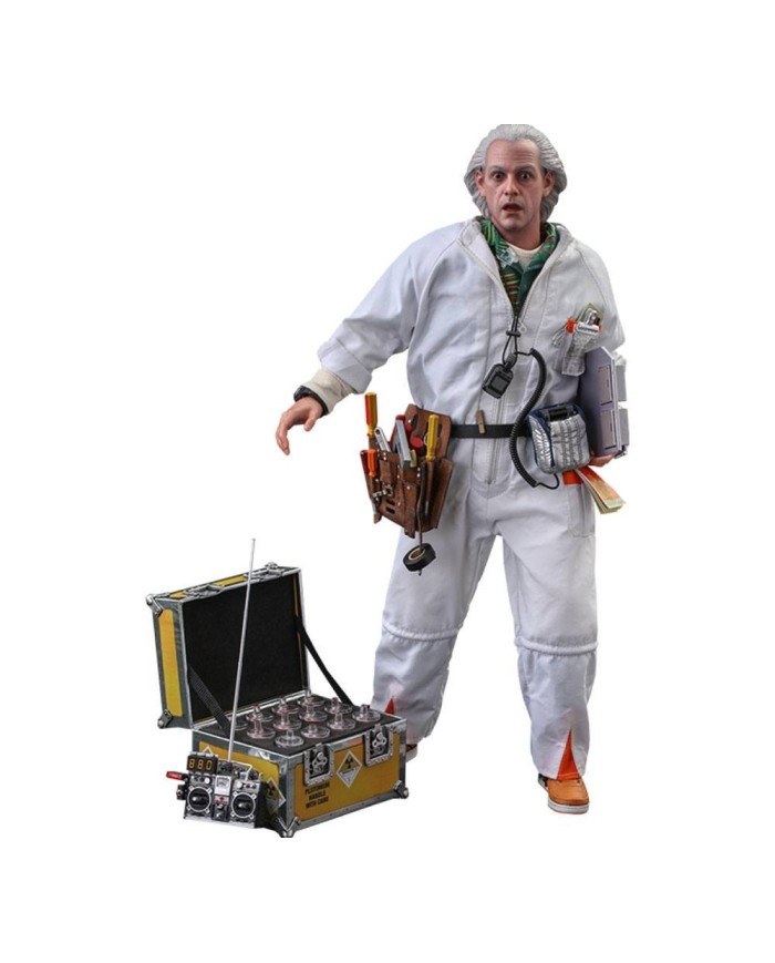 Doc Brown (Deluxe Version) Regreso al futuro Figura Movie Masterpiece 1/6