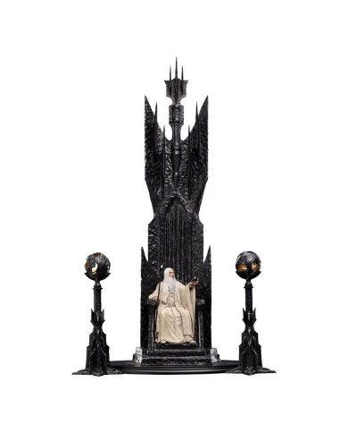 Saruman the White on Throne - El Señor de los Anillos Estatua 1/6