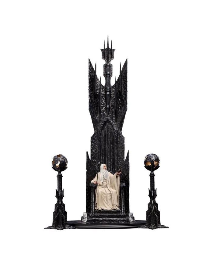 Saruman the White on Throne - El Señor de los Anillos Estatua 1/6