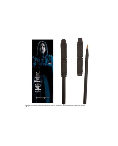Harry Potter Set Punto de libro ( marcapáginas) y Boligrafo Snape
