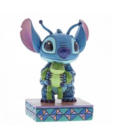 Disney Traditions : STITCH WITH FROG FIGURINE/T20