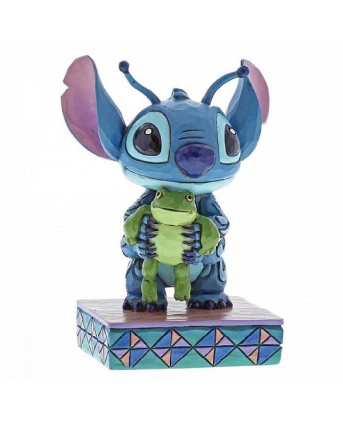 Disney Traditions : STITCH WITH FROG FIGURINE/T20