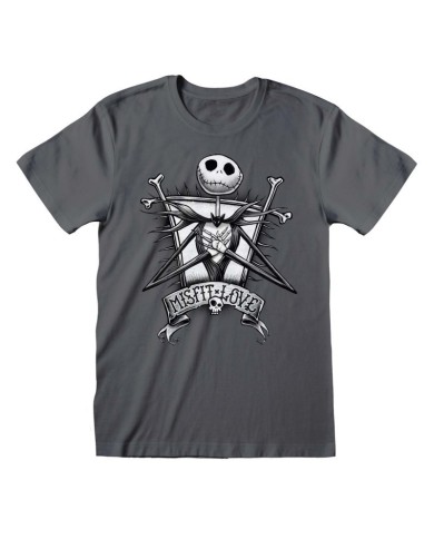 Camiseta Nightmare Before Christmas - Misfit - Unisex - Talla Adulto TALLA CAMISETA S