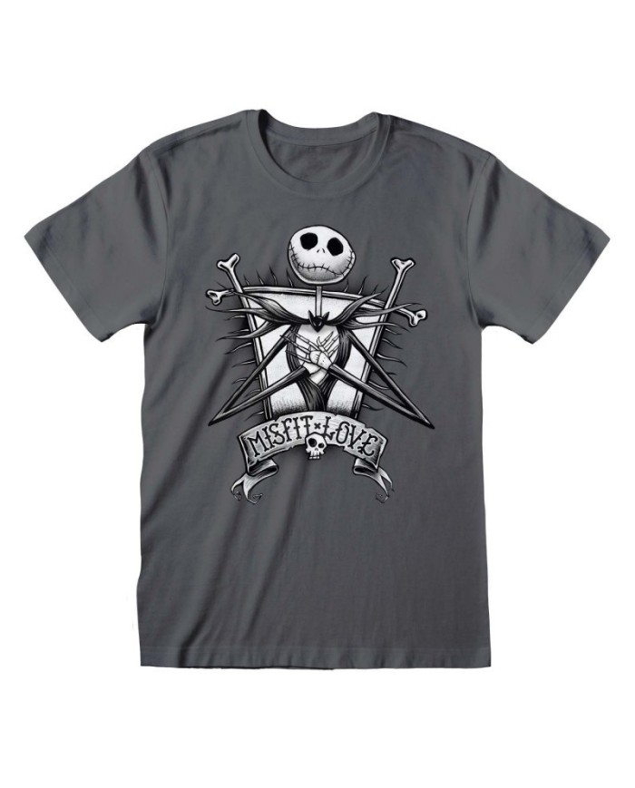 Camiseta Nightmare Before Christmas - Misfit - Unisex - Talla Adulto TALLA CAMISETA XL