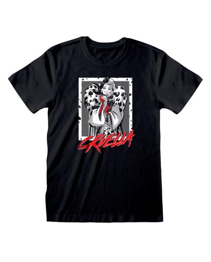 Camiseta Disney 101 Dalmations – Cruella - Unisex - Talla Adulto TALLA CAMISETA L