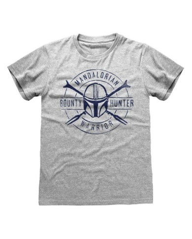 Camiseta Star Wars : Mandalorian, The - Warrior Emblem - Unisex - Talla Adulto TALLA CAMISETA M