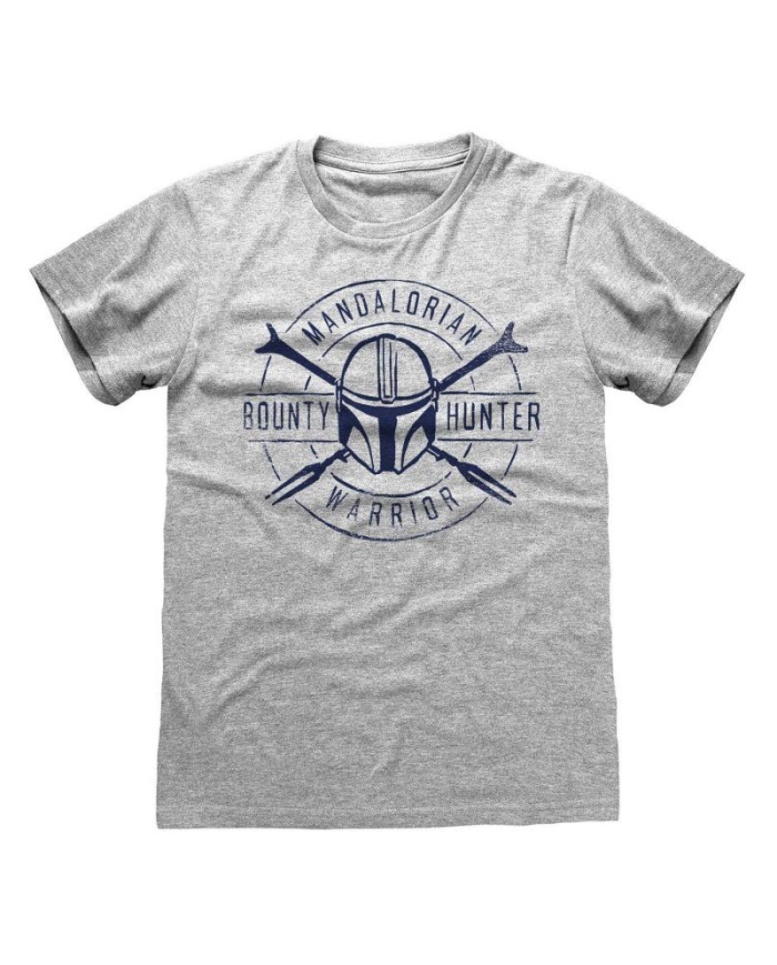Camiseta Star Wars : Mandalorian, The - Warrior Emblem - Unisex - Talla Adulto TALLA CAMISETA M