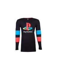 Camiseta manga larga Playstation - Logo & Arms Striped Longsleeve - Unisex - Talla Adulto TALLA CAMISETA XL