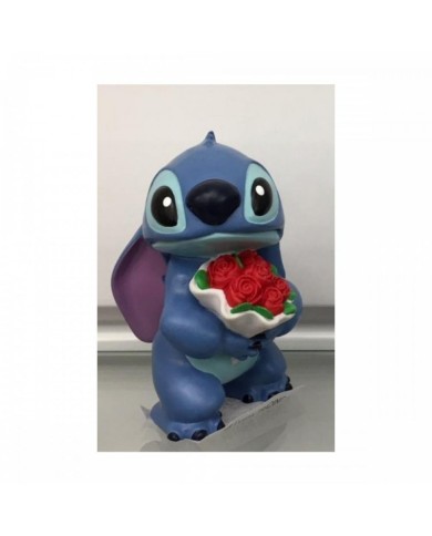 Disney Traditions : STITCH FLOWERS FIGURINE (WINDOW BOX)