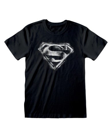 Camiseta DC Batman - Distressed Mono Logo - Unisex - Talla Adulto TALLA CAMISETA L