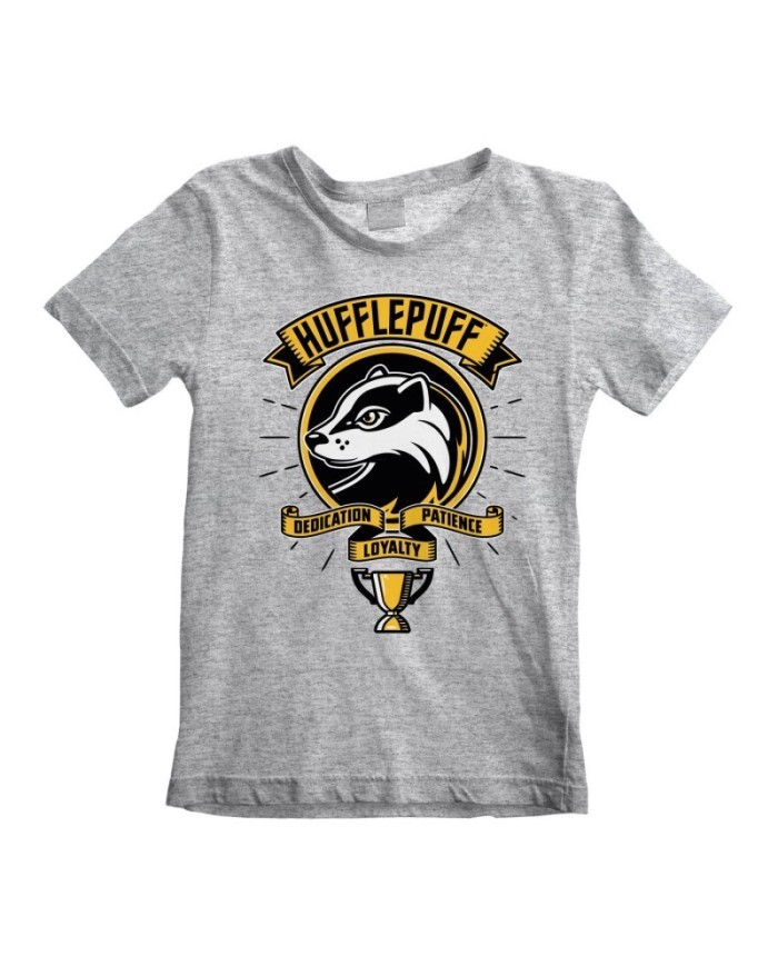 Camiseta Harry Potter - Comic Style Hufflepuff - Talla Niño TALLA CAMISETA NIÑO TALLA 122 - 7 AÑOS