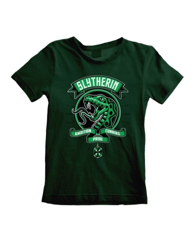 Camiseta Harry Potter - Comic Style Slytherin - Talla Niño TALLA CAMISETA NIÑO TALLA 98 - 3 AÑOS