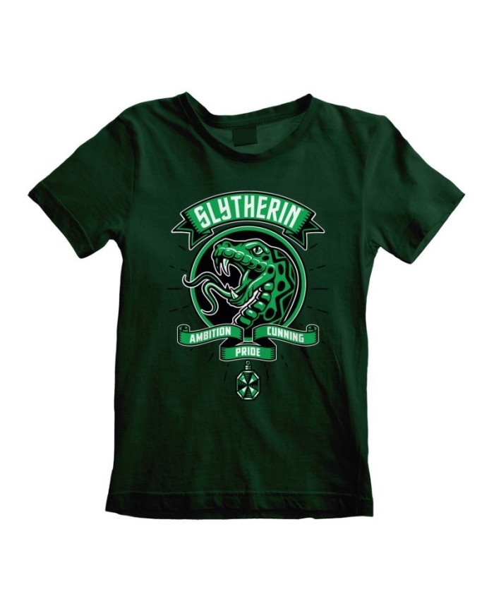 Camiseta Harry Potter - Comic Style Slytherin - Talla Niño TALLA CAMISETA NIÑO TALLA 122 - 7 AÑOS