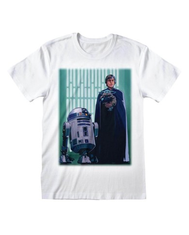 Camiseta Mandalorian - Luke Skywalker And Grogu - Unisex - Talla Adulto TALLA CAMISETA XL
