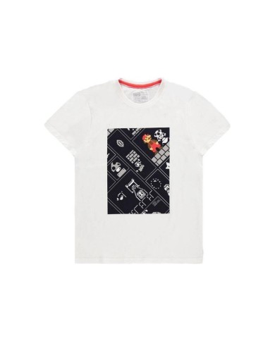 Camiseta 8-bit Collage - Super Mario TALLA CAMISETA M