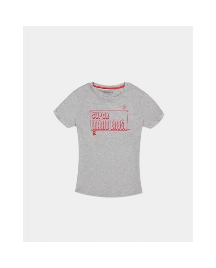 Camiseta 8Bit Super Mario Bros Women's - Nintendo -  Mujer TALLA CAMISETA L