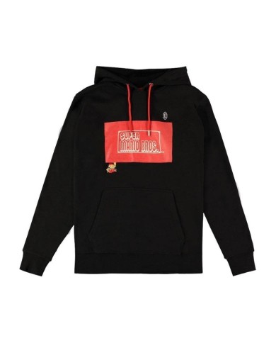 Sudadera Capucha 8-bit Mario - Super Mario TALLA CAMISETA M