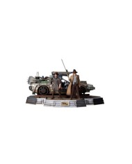 DeLorean Full Set Deluxe Regreso al Futuro III - BDS Art Scale Statue 1/10
