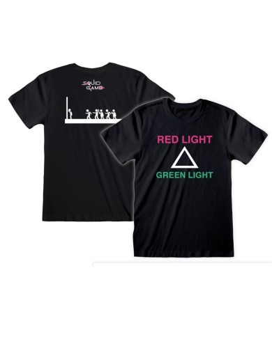Camiseta Red Light Green Light (with back Print) - Squid Game - Unisex - Talla Adulto TALLA CAMISETA M