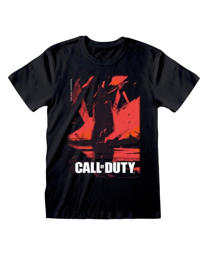 Camiseta Call Of Duty Vanguard - Burning Windmill - Unisex - Talla Adulto TALLA CAMISETA M