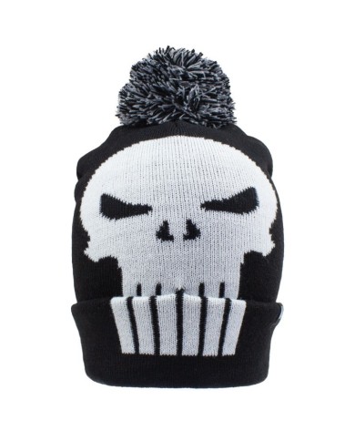 Gorro con pompom Punisher - Skull - Talla Adulto - Marvel Comics