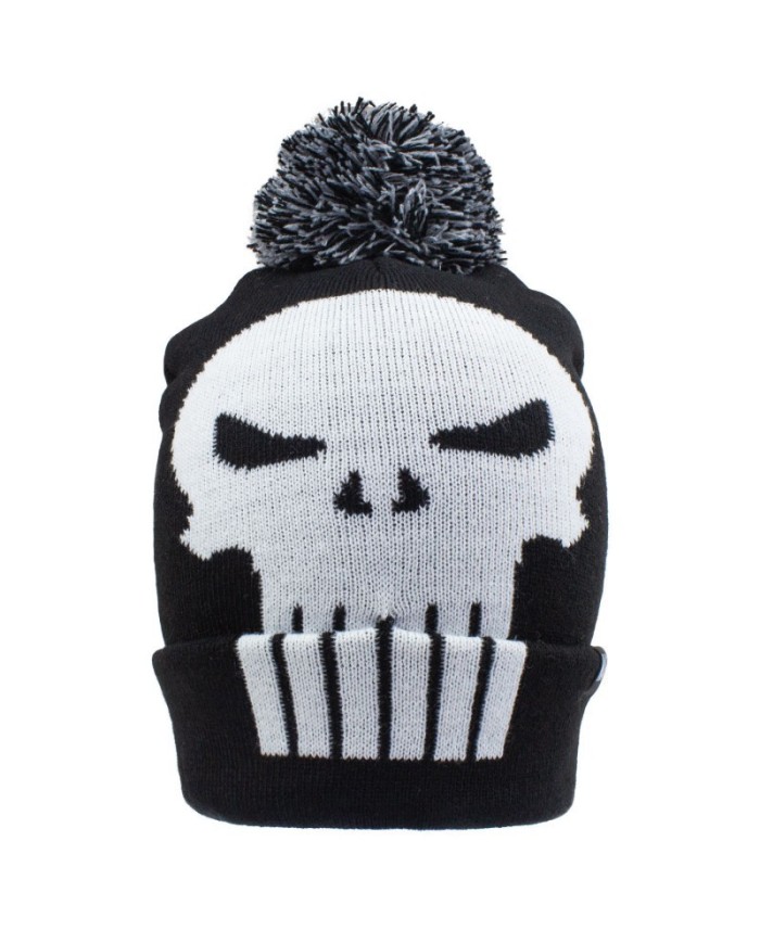Gorro con pompom Punisher - Skull - Talla Adulto - Marvel Comics