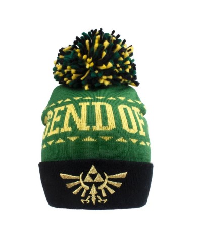 Gorro con pompom Nintendo Legend Of Zelda - Logo - Talla Adulto - Legend Of Zelda