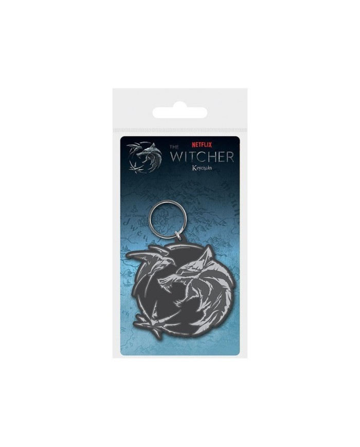 Llavero caucho THE WITCHER WOLF SWALLOW STAR