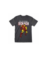 Camiseta Iron Man - Unisex - Talla Adulto - Marvel Comics TALLA CAMISETA L