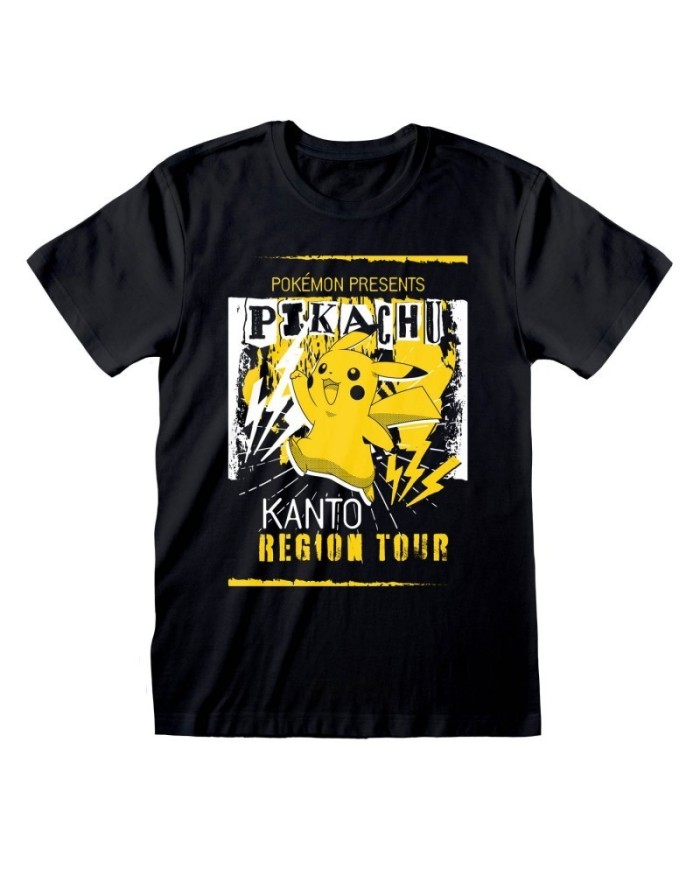 Camiseta Pokemon – Kanto Region Tour - Nintendo - Unisex - Talla Adulto TALLA CAMISETA M