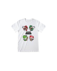 Camiseta Nintendo Super Mario – Circles - Unisex - Talla Adulto TALLA CAMISETA XL