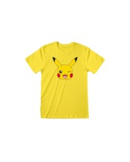 Camiseta Nintendo Pokemon – Pikachu Face - Unisex - Talla Adulto TALLA CAMISETA M