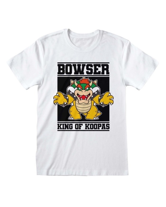 Camiseta Nintendo Super Mario – Bowser King Of Koopas - Unisex - Talla Adulto TALLA CAMISETA M