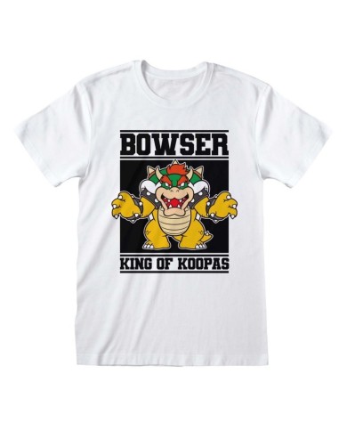 Camiseta Nintendo Super Mario – Bowser King Of Koopas - Unisex - Talla Adulto TALLA CAMISETA L