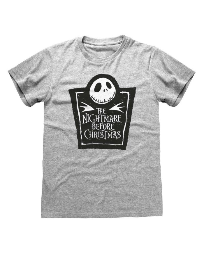 Camiseta Box Logo - Unisex - Talla Adulto - Nightmare Before Christmas TALLA CAMISETA S
