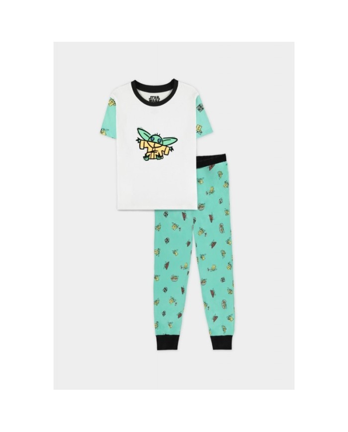 Mandalorian - The Child - Girls Short Sleeved Pyjama Set - Niño TALLA CAMISETA NIÑO TALLA 122 - 7 AÑOS