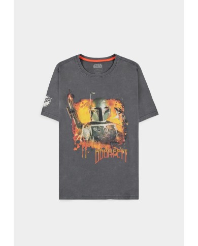 Camiseta Boba Fett - Acid Wash - Men's Short Sleeved TALLA CAMISETA M