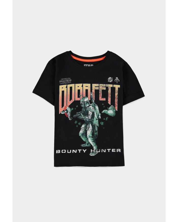Camiseta Boba Fett - Bounty Hunter - Boys Short Sleeved - Niño TALLA CAMISETA NIÑO TALLA 122 - 7 AÑOS