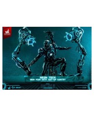 Neon Tech Iron Man with Suit-Up Gantry