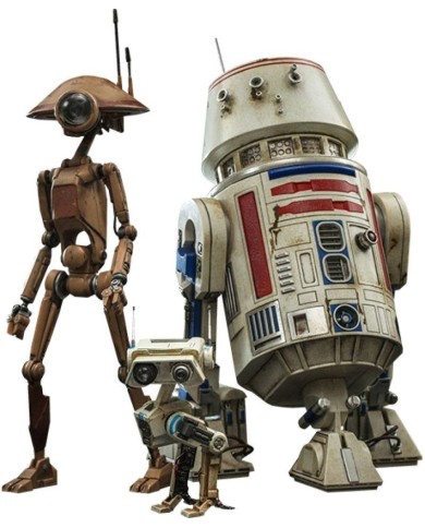 R5-D4, Pit Droid, & BD-72 Star Wars The Mandalorian Figuras 1/6